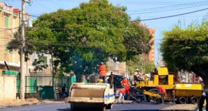 Plan Estadal de Vialidad llegó a Olegario Villalobos con 1.200 toneladas de asfalto