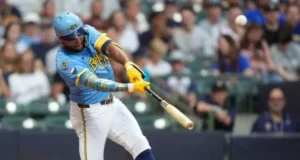 Jonrón el imparable 24 de Jackson Chourio esta temporada
