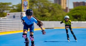 Luis Caldera y el ministro de Deporte inauguraron el Patinódromo «Alfredo León Moreno» en la Vereda del Lago