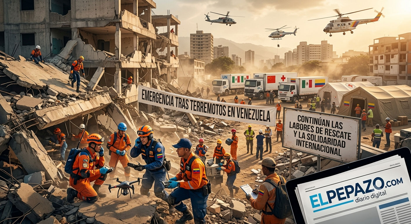 Venezuela enfrenta una emergencia tras los terremotos: continúan las labores de rescate y la solidaridad internacional