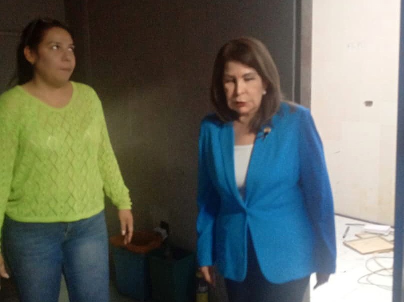 Rectora Dra. Judith Aular de Durán inspecciona avances en el Gimnasio Borjas Romero de LUZ