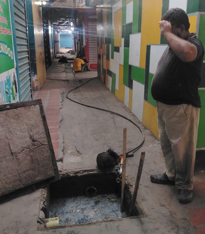 Sanean red de aguas servidas del Mercado Municipal Periférico Panamericano