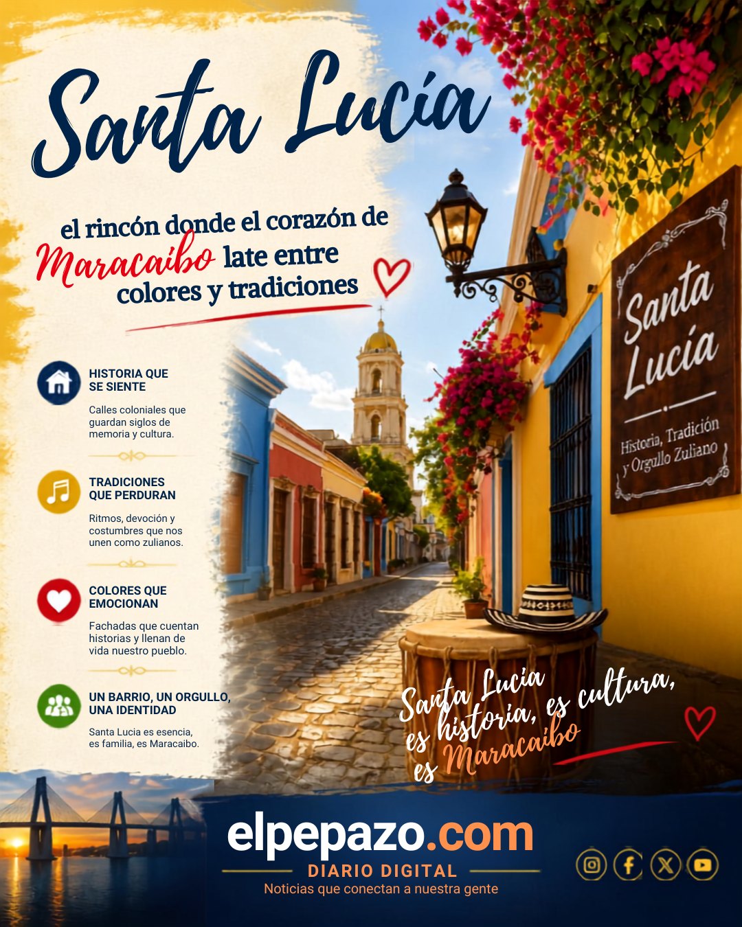 Santa Lucía: el rincón donde el corazón de Maracaibo late entre colores y tradiciones
