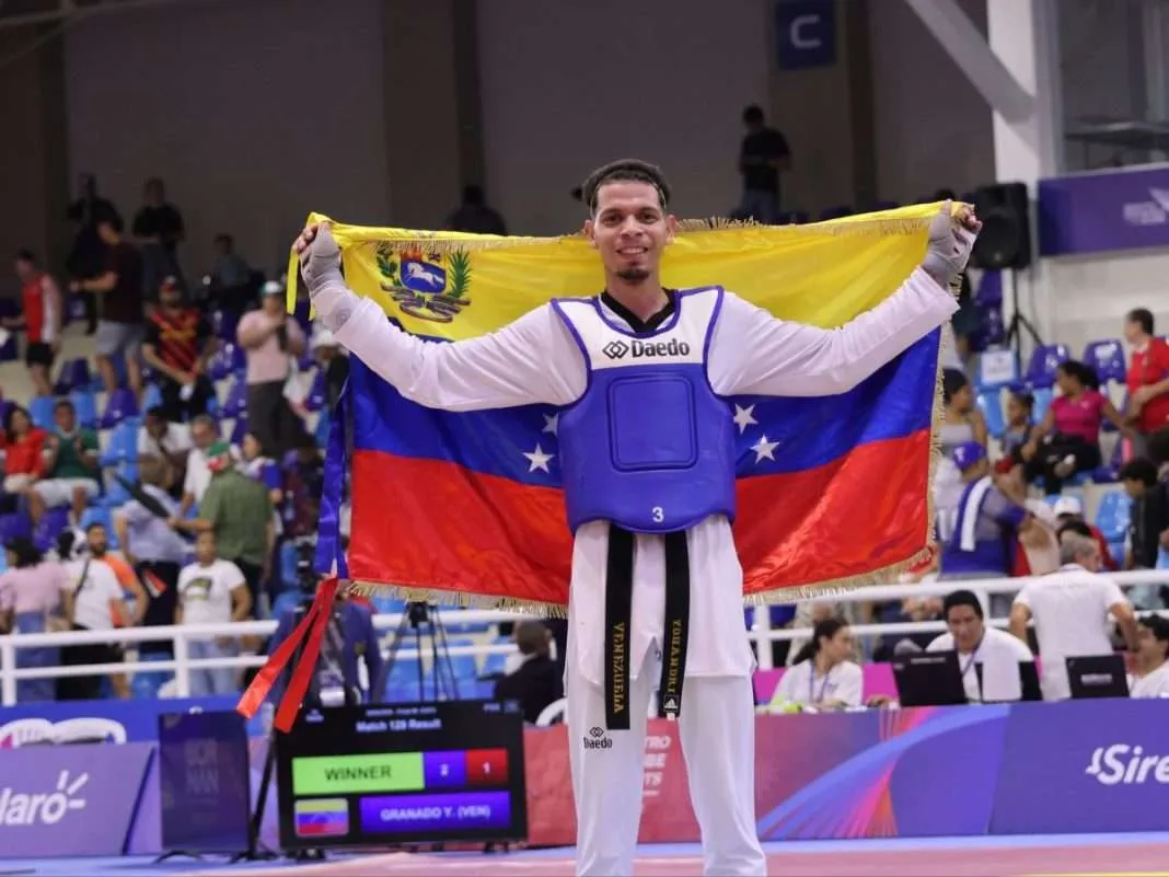 JUEGOS CAC: Yohandri Granado ganó oro y acabó con la sequía del taewkwondo