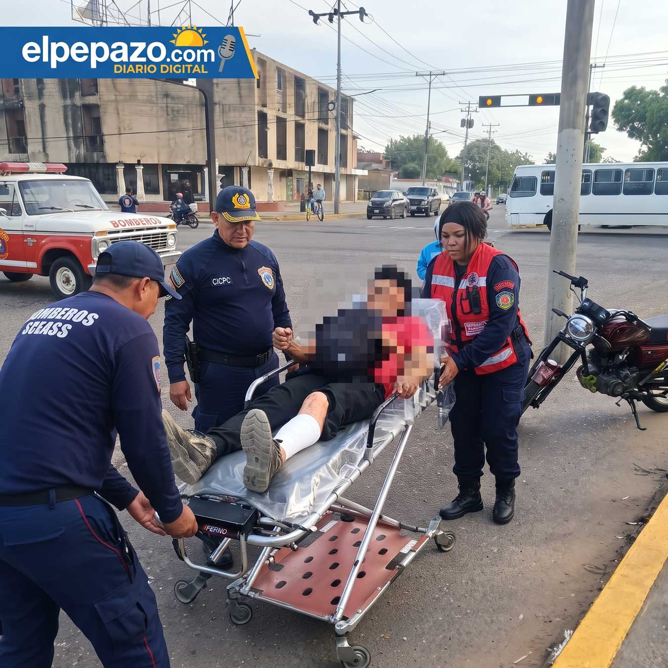 Nueva tragedia vial en la COL: Colisión de motocicletas deja un lesionado en la Avenida Intercomunal